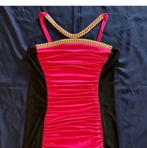 NWOT Venus Pink And Black Top